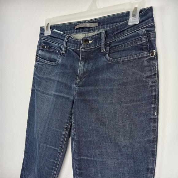 Joe's Jeans Women's Low Rise Cigarette Fit Size 28 Medium Wash Blue Denim - Picture 2 of 12